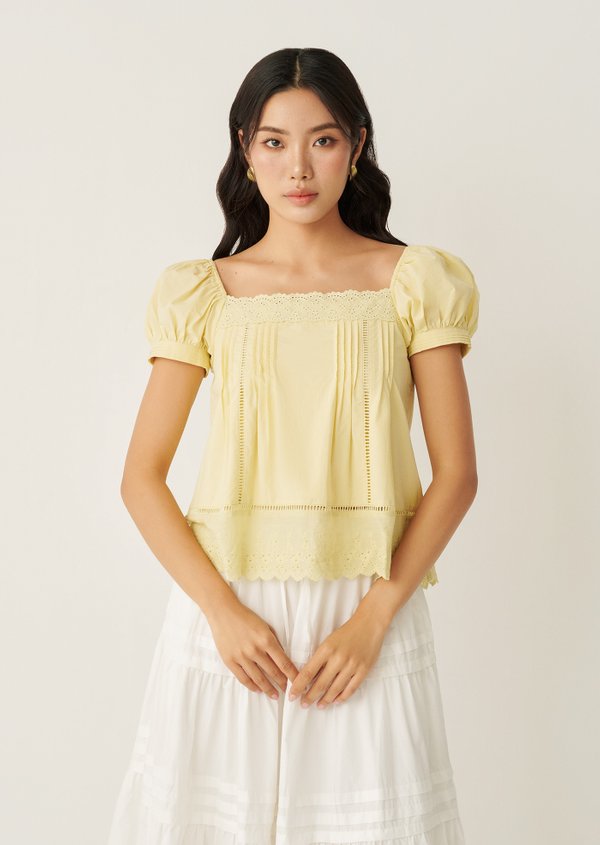 Willis Top - Pale Yellow