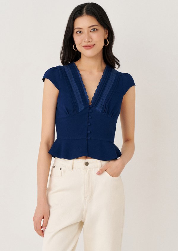Anya Top - Navy