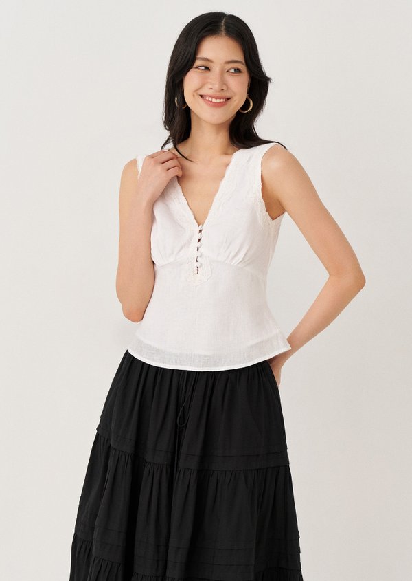 Aven Top - White