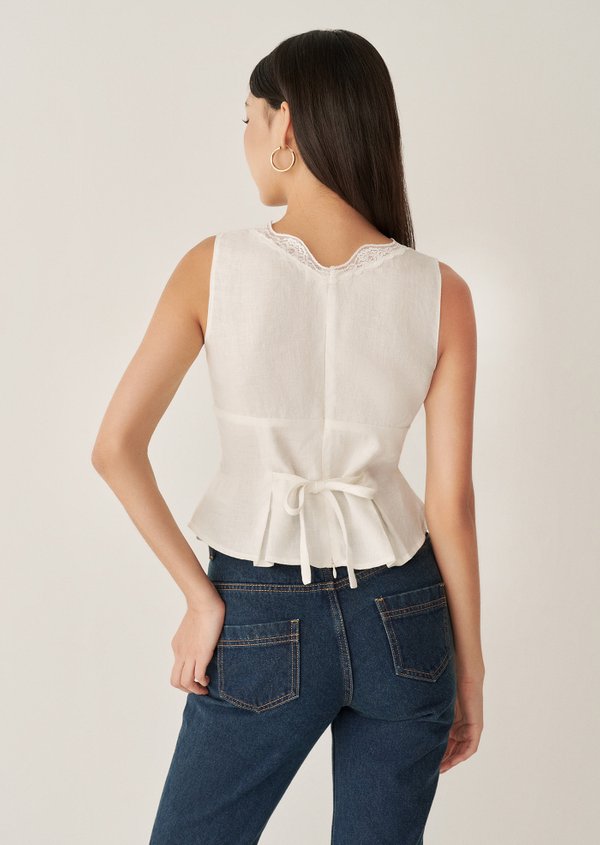 Avery Top - White
