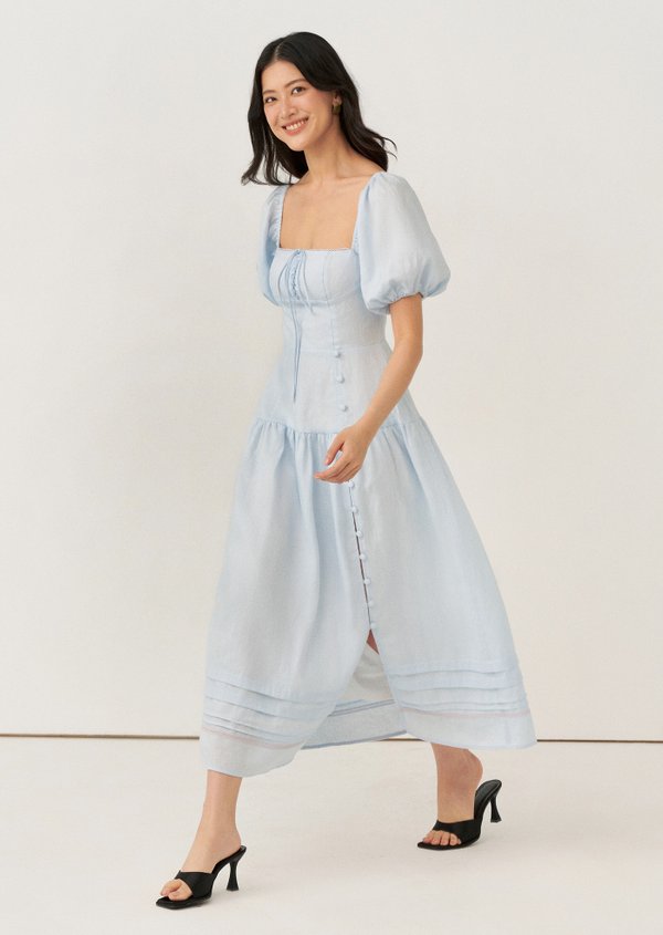 Katie Midaxi Dress - Baby Blue