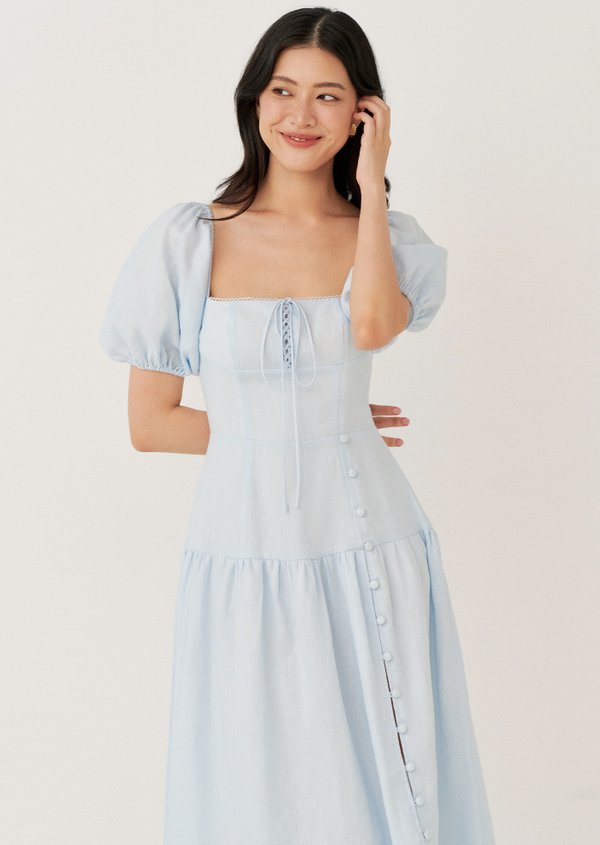 Katie Midaxi Dress - Baby Blue