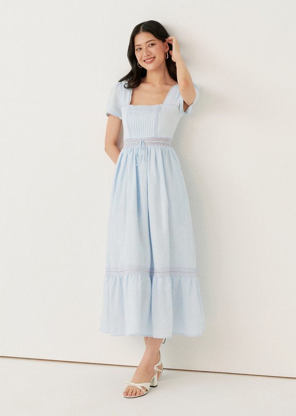 Oakley Midaxi Dress - Baby Blue