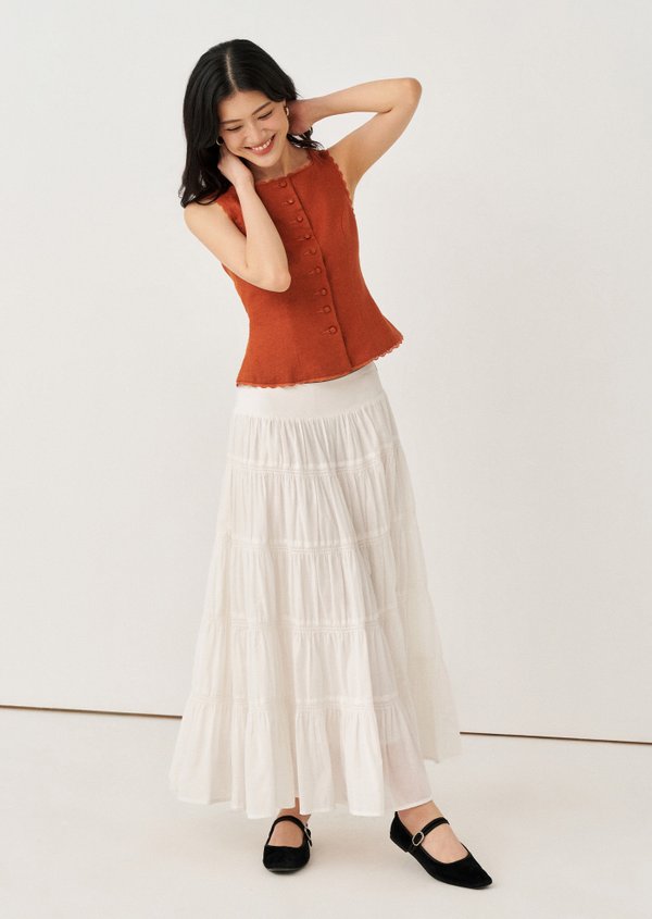 Yasmin Maxi Skirt - White