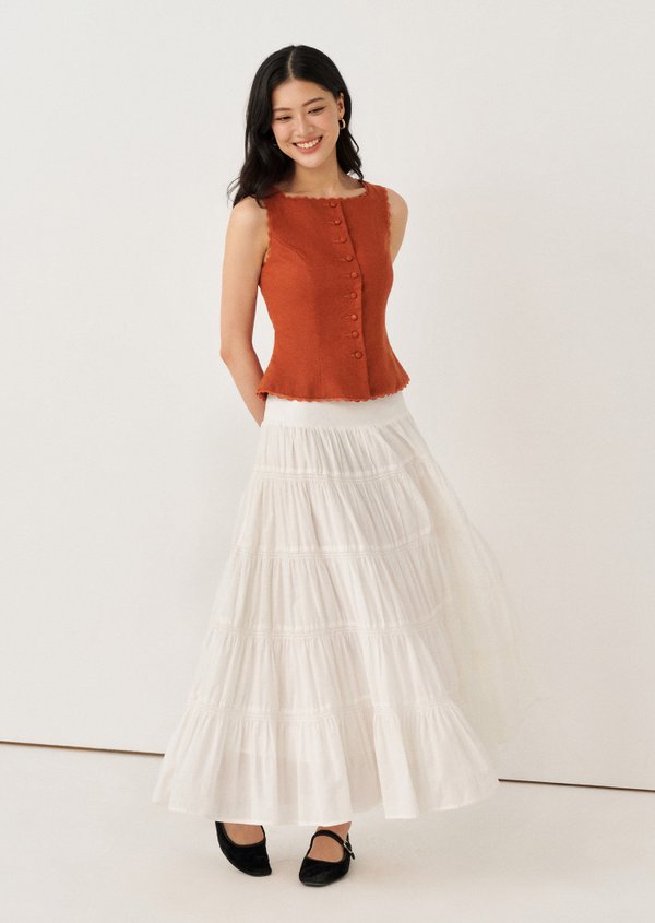 Yasmin Maxi Skirt - White