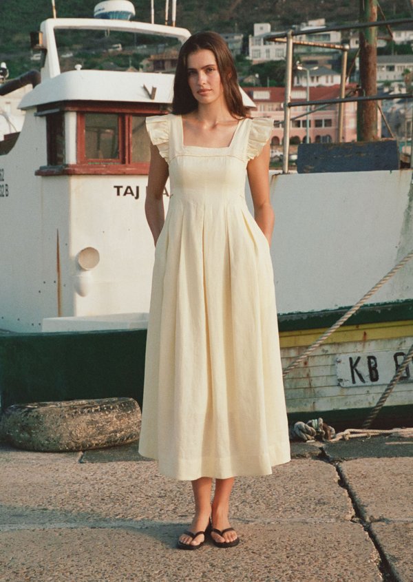 Augustine Maxi Dress - Pale Yellow