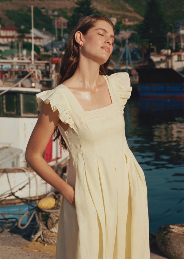 Augustine Maxi Dress - Pale Yellow