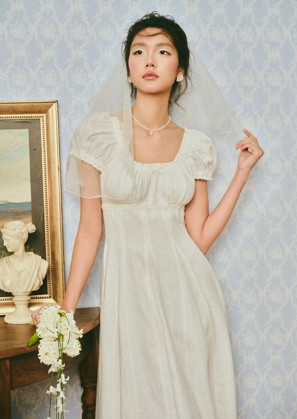 Aisha Midaxi Dress - White