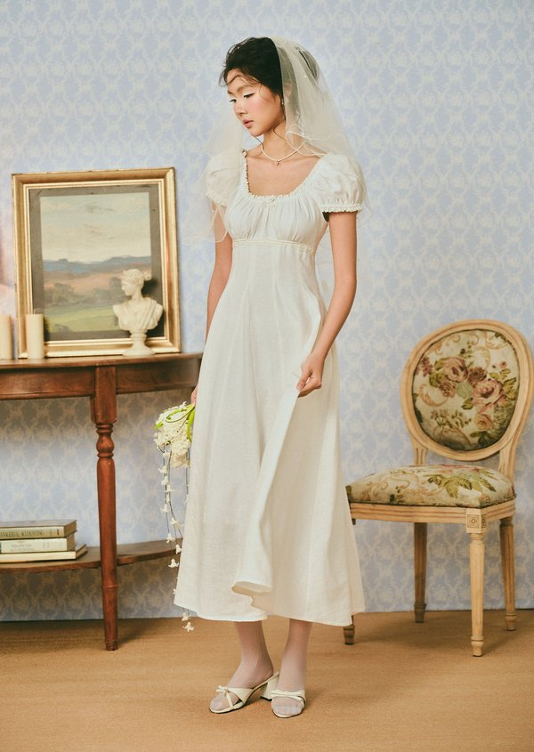 Aisha Midaxi Dress - White