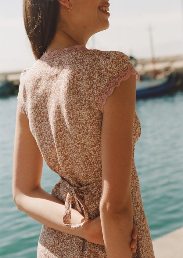 Carey Mini Dress - Berry Seal