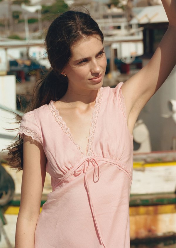 Carey Midi Dress - Blush