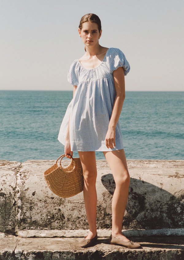 Jay Mini Dress - Picnic Blue