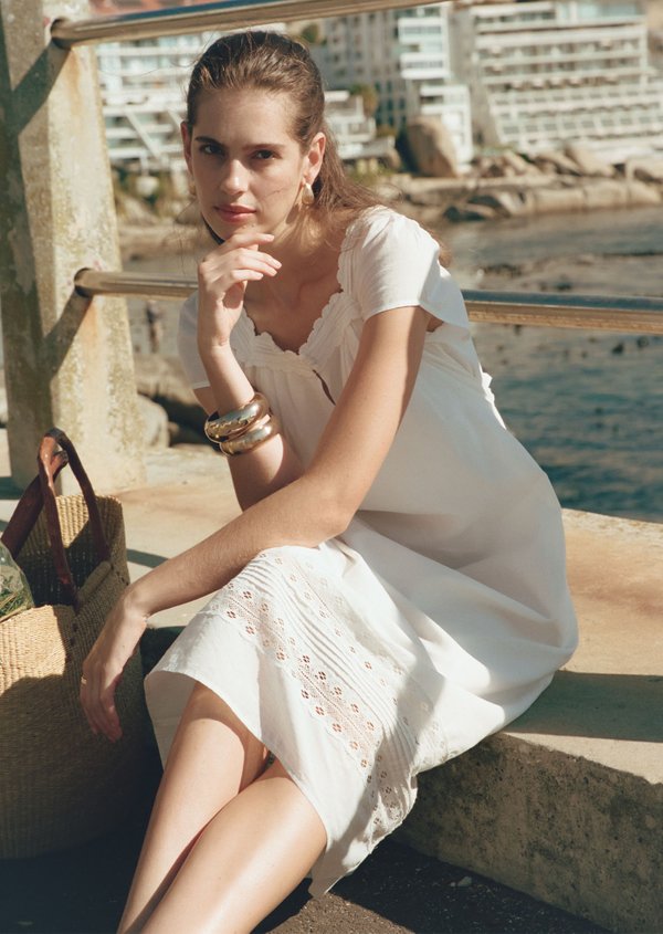 Jinelle Midaxi Dress - White