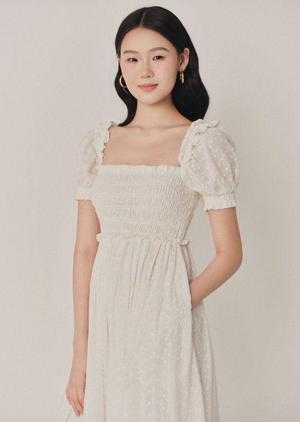 Kenny Midi Dress - White