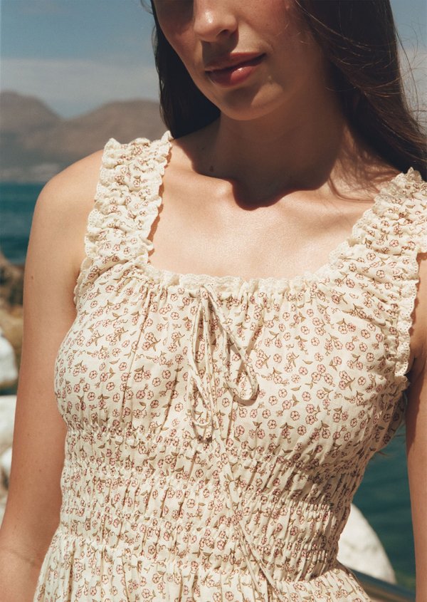 Lane Mini Dress - Clay Postcard