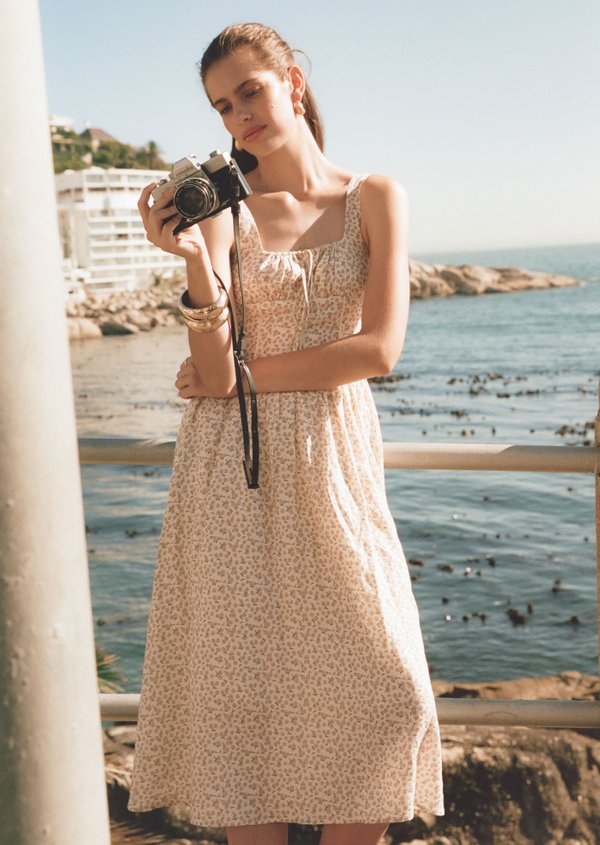 Liberty Midi Dress - Clay Postcard