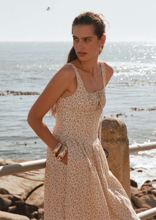 Liberty Midi Dress - Clay Postcard