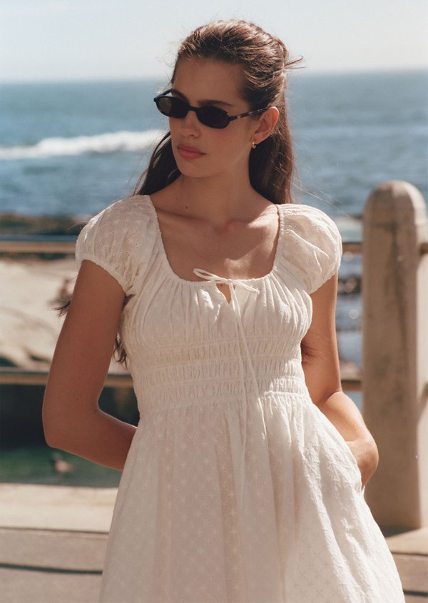 Mia Midi Dress - Cloud Dancer