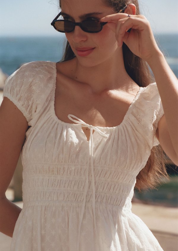 Mia Midi Dress - Cloud Dancer
