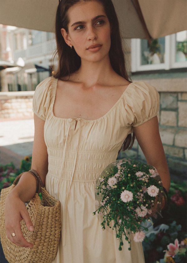 Mia Midi Dress - Almond