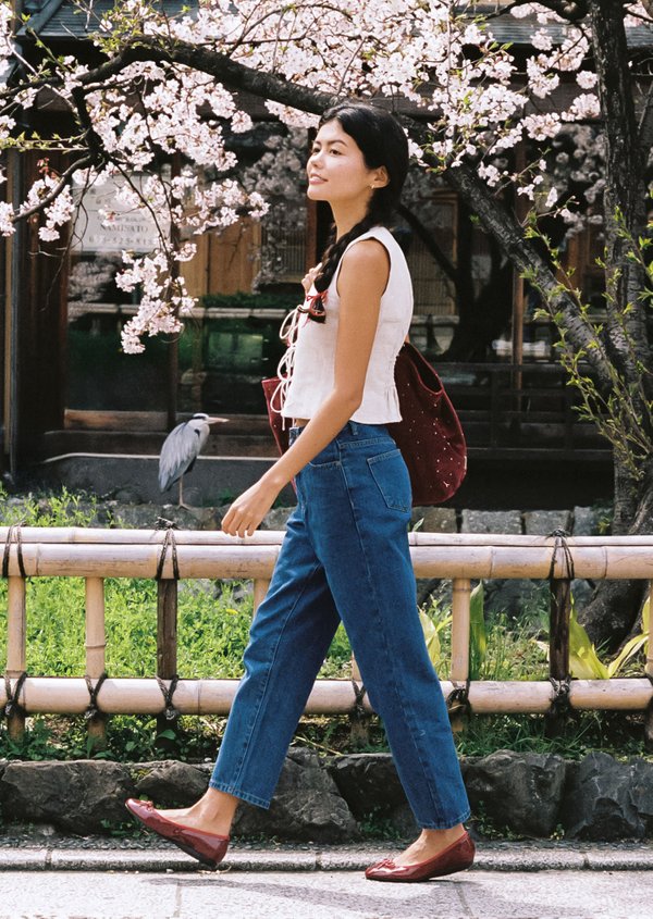 May Tapered Ankle Jeans - Medium