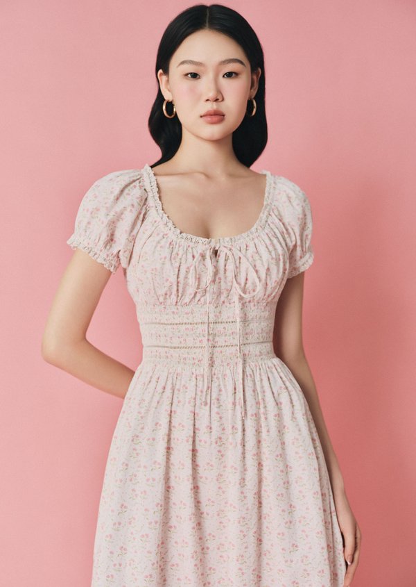 Maribeth Midi Dress - Peony Blush