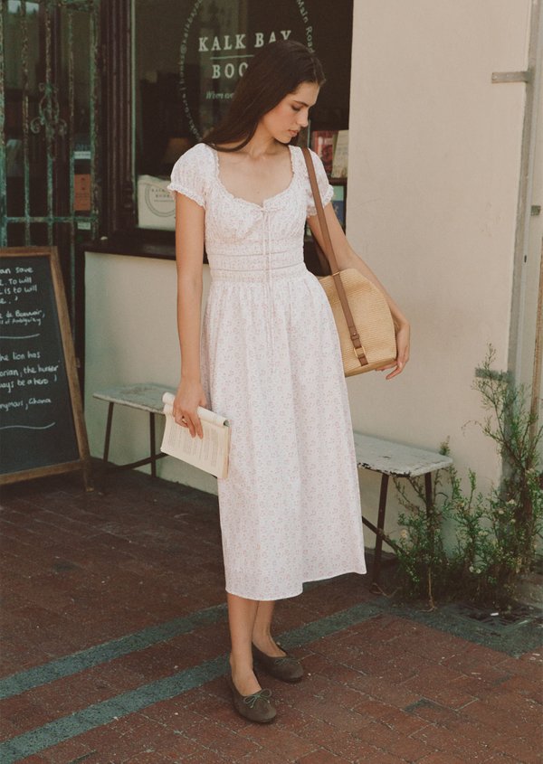 Maribeth Midi Dress - Peony Blush