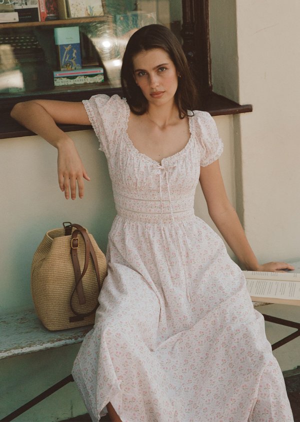 Maribeth Midi Dress - Peony Blush