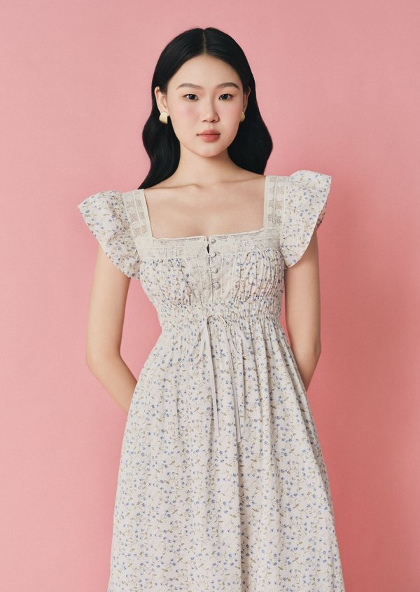 Paxton Midi Dress - Sweet Pea In Sunday