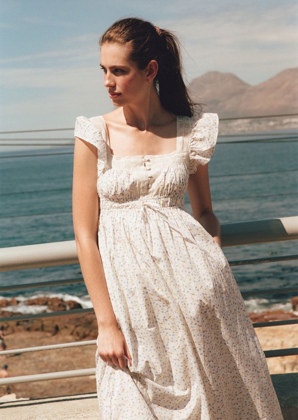 Paxton Midi Dress - Sweet Pea In Sunday