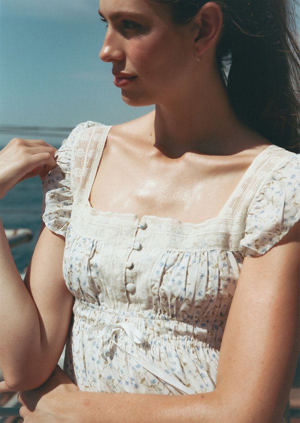 Paxton Midi Dress - Sweet Pea In Sunday