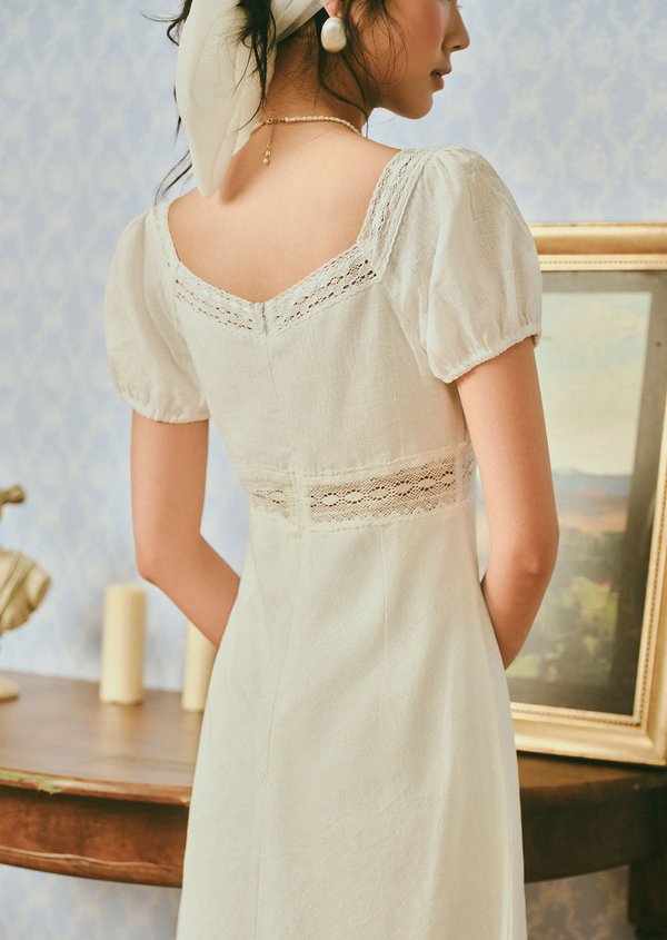 Scottie Midi Dress - White