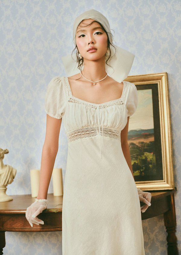 Scottie Midi Dress - White