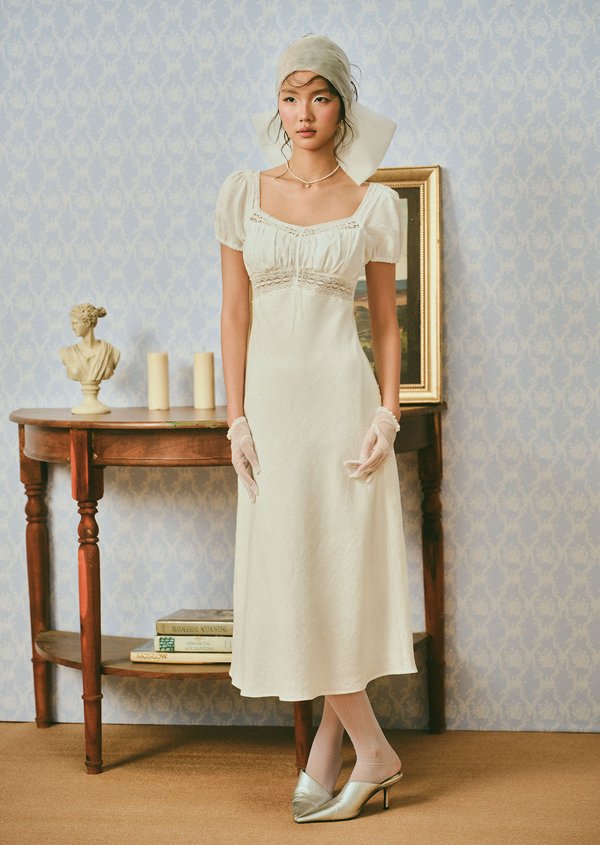 Scottie Midi Dress - White
