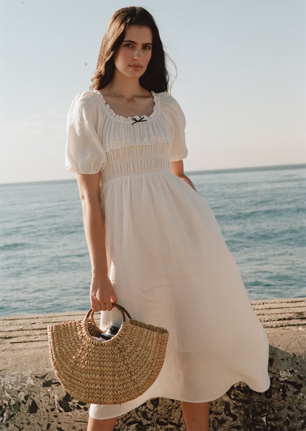 Tate Midaxi Dress - White