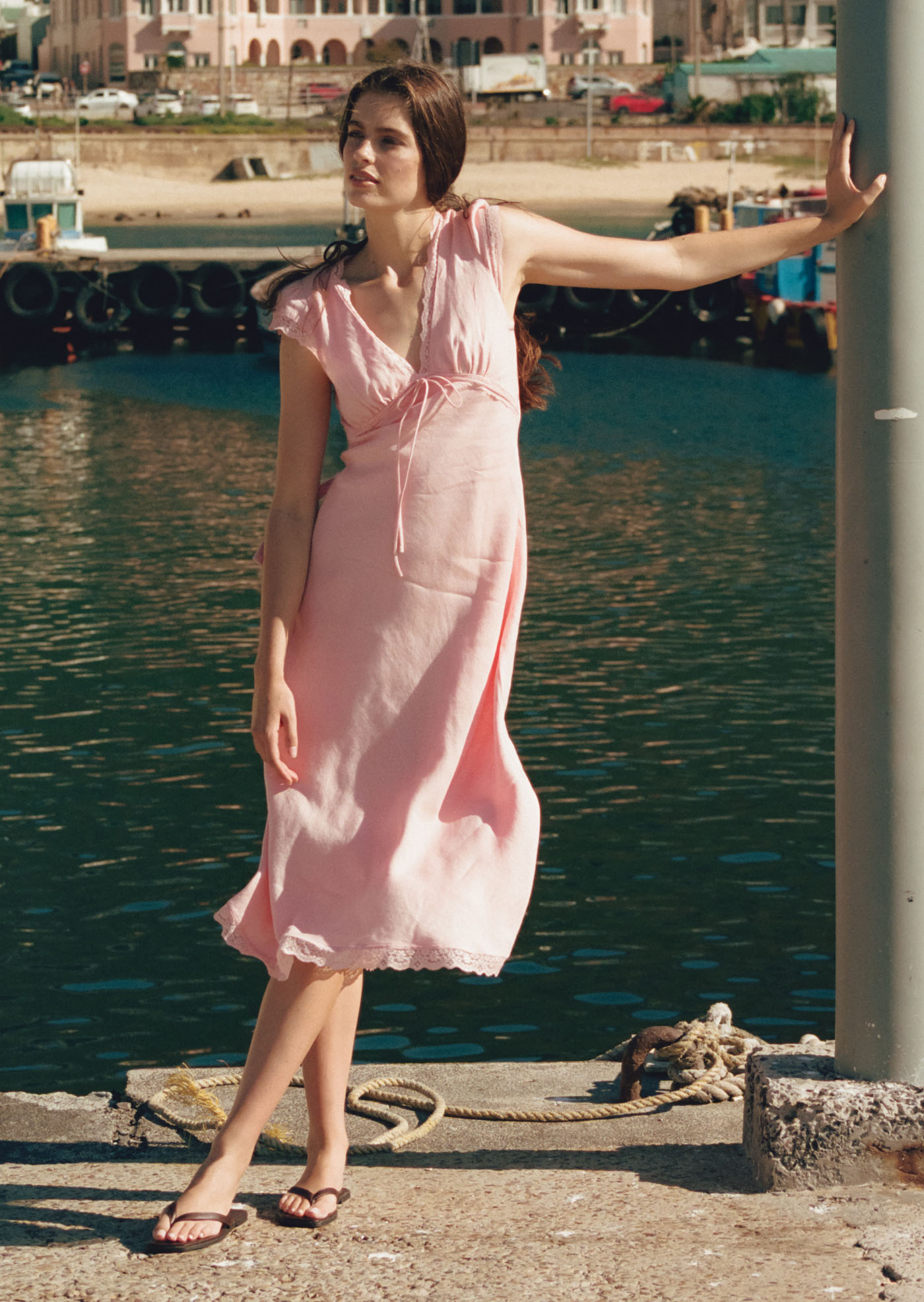 Carey Midi Dress - Blush | Caramel Monster