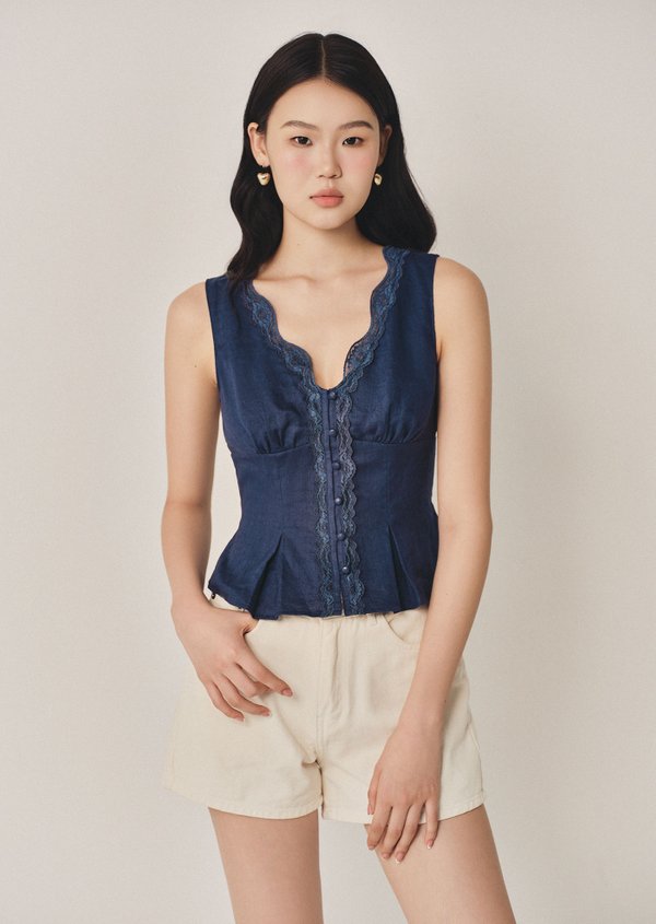 Avery Top - Navy