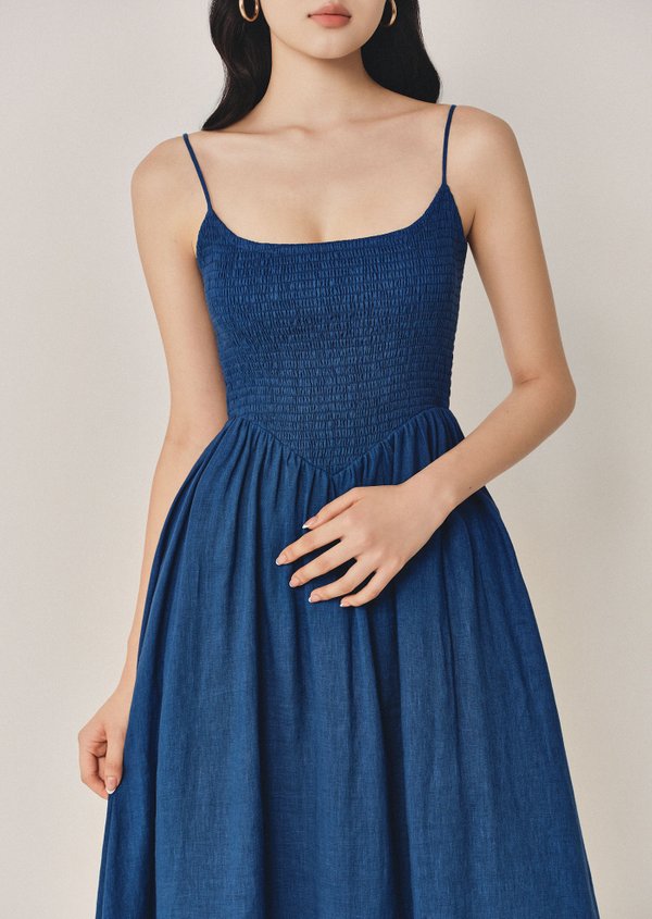 Doris Midaxi Dress - Cobalt Blue
