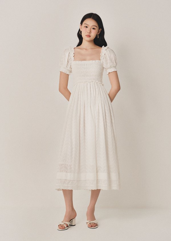 Kenny Midi Dress - White