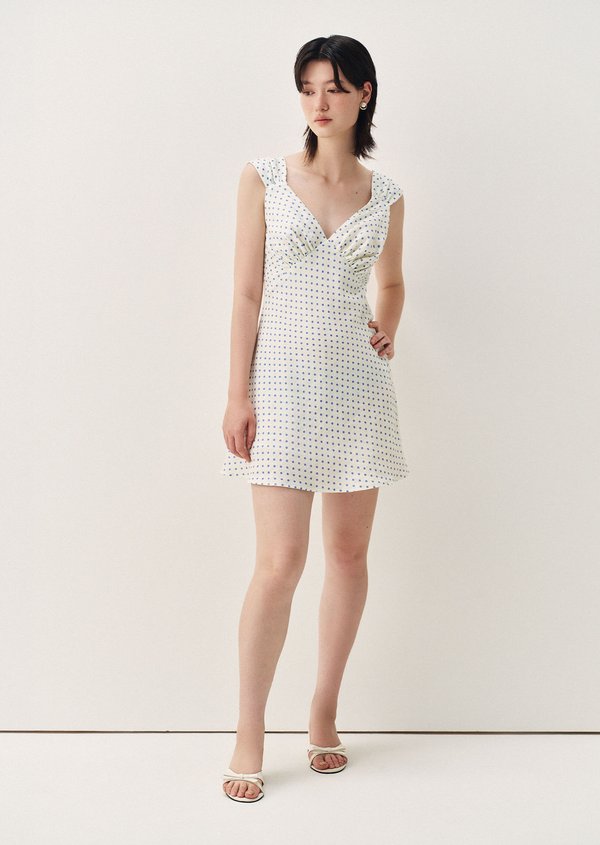 Beatrice Mini Dress - Blueberry Sky