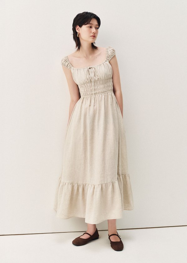 Gibson Midi Dress - Sand