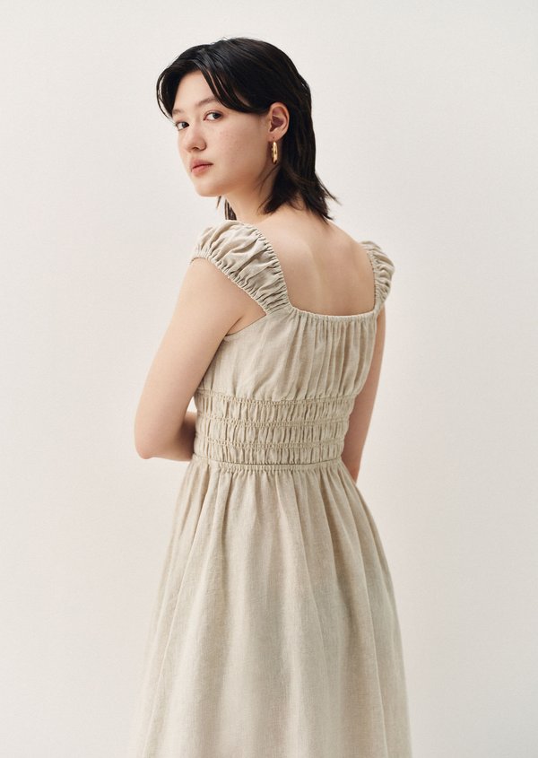 Gibson Midi Dress - Sand
