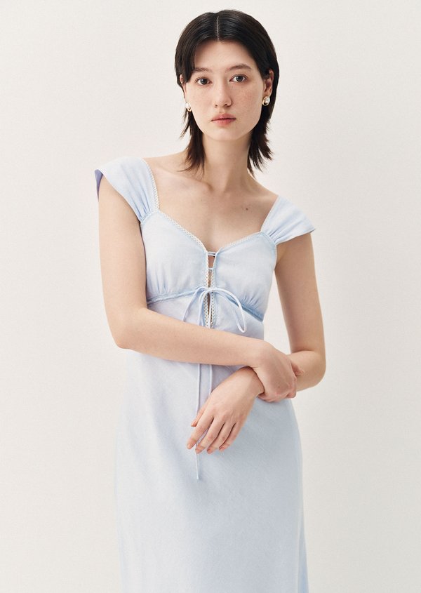 Juneveil Midaxi Dress - Baby Blue