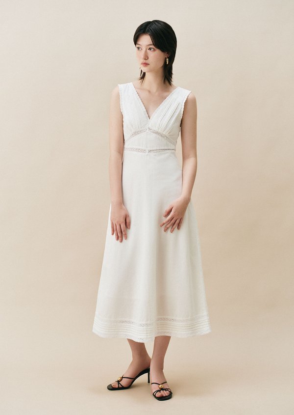 Portofino Midi Dress - Oat