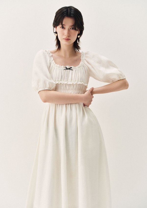 Tate Midaxi Dress - White