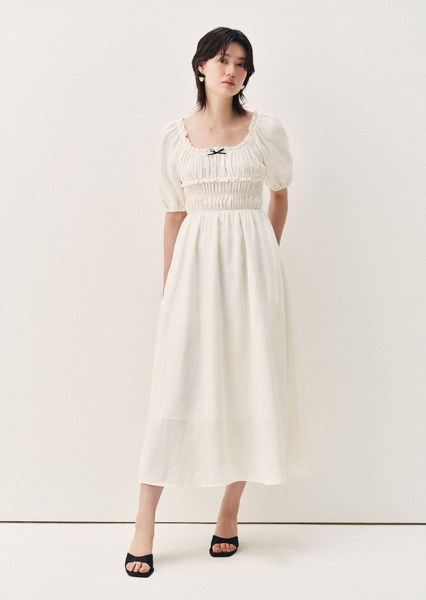 Tate Midaxi Dress - White