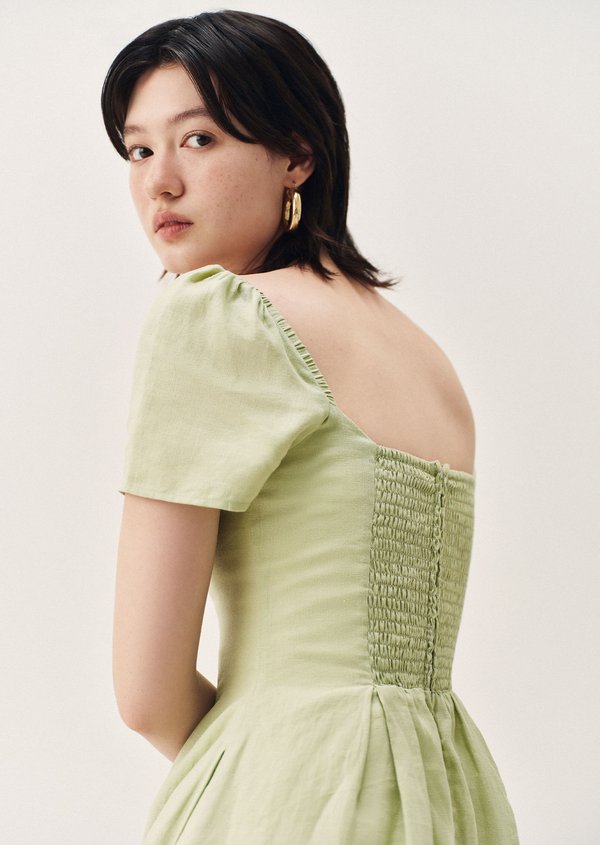 Verbena Mini Dress - Tea