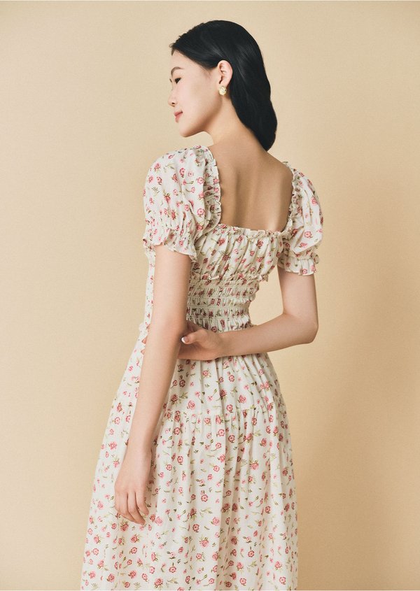 Cove Midaxi Dress V2 - Rosewater Mist