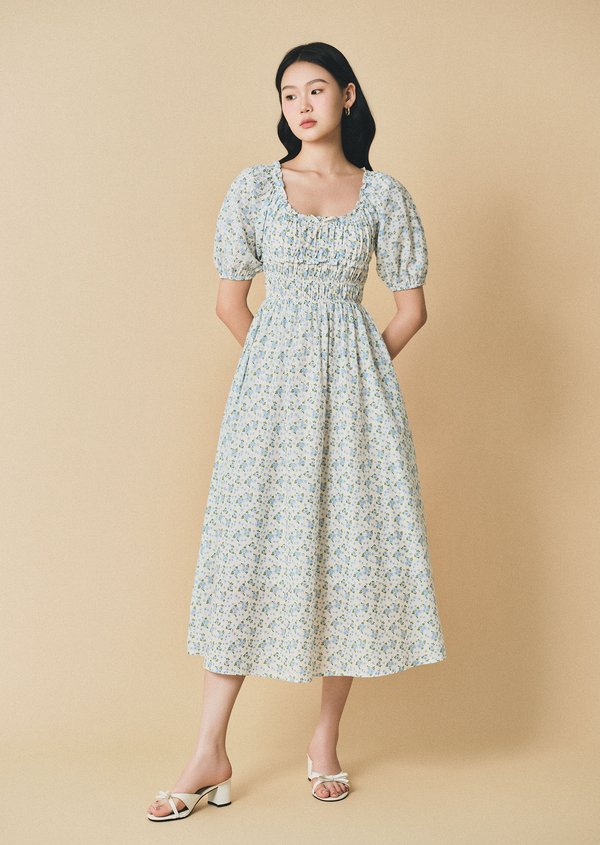 Tate Midaxi Dress - Lovebird In Whisper