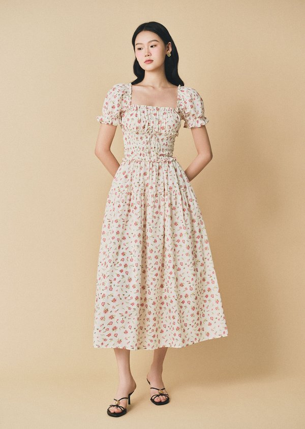 Cove Midaxi Dress V2 - Rosewater Mist